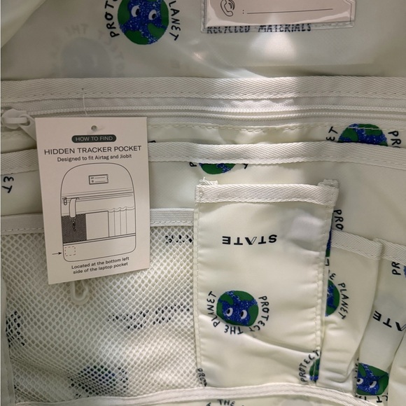 STATE Metallic Kane Kids Blue Backpack - Picture 5 of 10